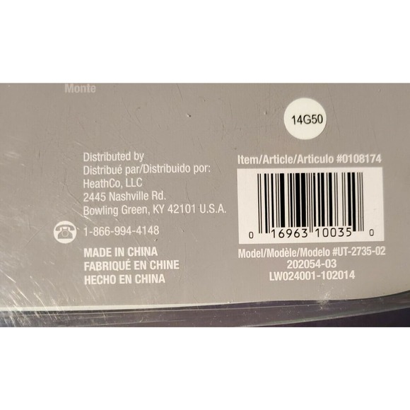 Utilitech Hard Wired Doorbell (0108174): 2 Melodies, White - NEW - Picture 3 of 3